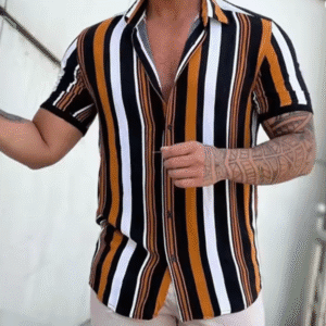 Mens Striped Casual Shirt