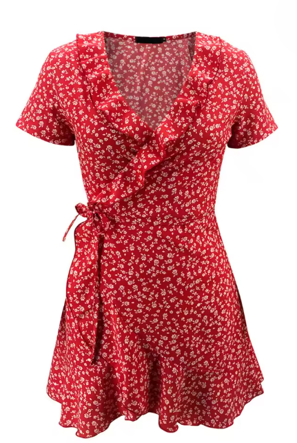 Women's Floral Mini Dress - Image 2