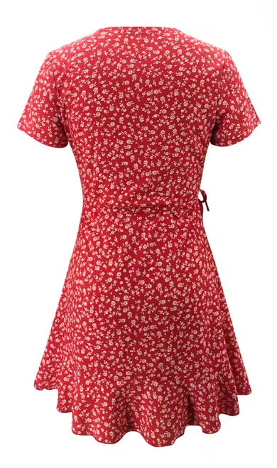 Women's Floral Mini Dress - Image 3